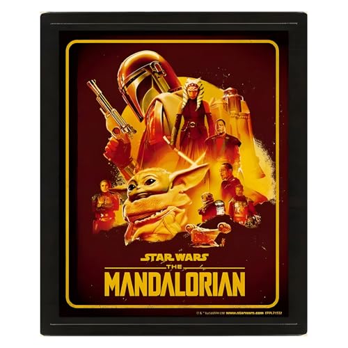 The Mandalorian S2 (Montage) Framed 3D