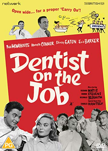 Dentist On The Job" DVD cover with cast names and film stills.