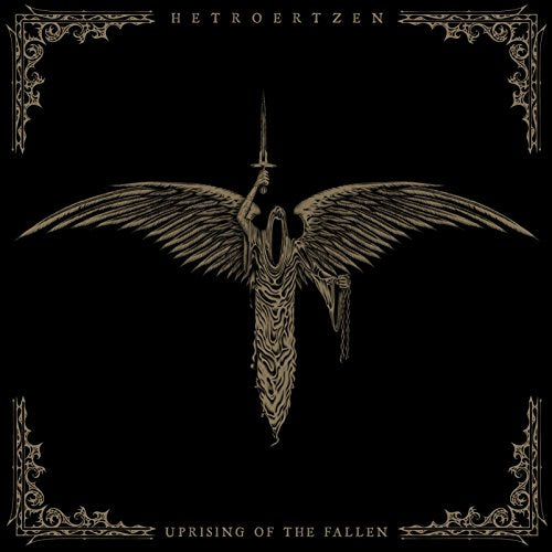 CD cover: dark illustration of a winged figure holding a sword.