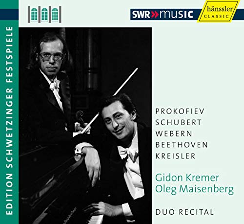 CD cover featuring violin and piano duo Gidon Kremer and Oleg Maisenberg.