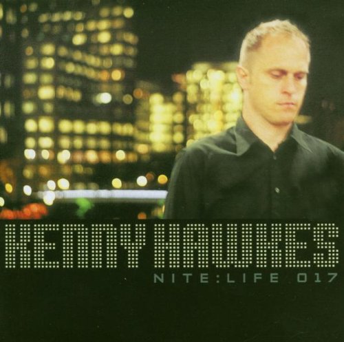 CD cover featuring Kenny Hawkes with a blurred city lights background.