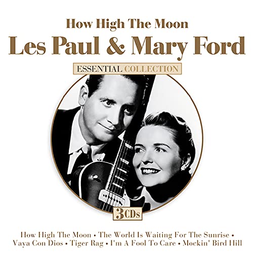 Les Paul and Mary Ford album cover, featuring a portrait and guitar.