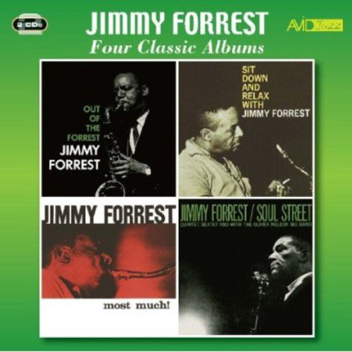 CD cover featuring four vintage Jimmy Forrest jazz album covers in a grid layout.