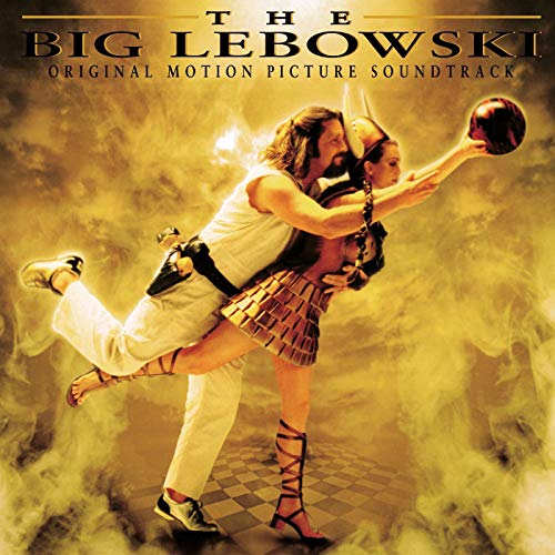The Big Lebowski soundtrack album cover featuring The Dude and Walter in costume.