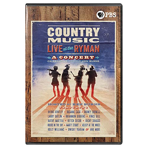 DVD cover for “Country Music Live At The Ryman” concert, silhouetted musicians.