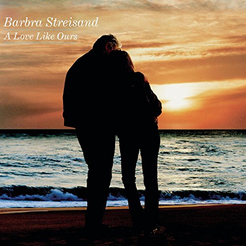 Barbra Streisand album cover: couple silhouetted against a sunset beach.