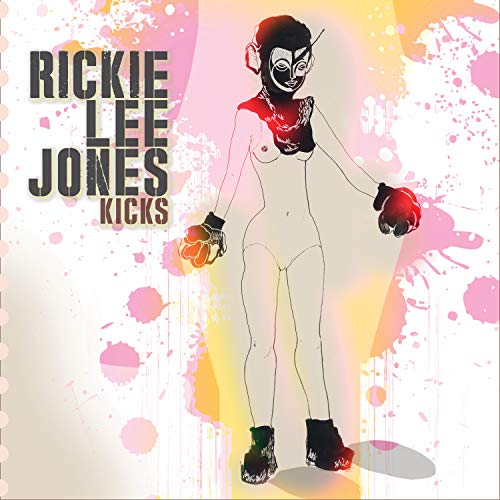 CD cover for Rickie Lee Jones’ “Kicks” featuring stylized figure illustration.