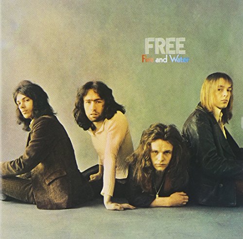 Album cover for "Free - Fire & Water" featuring four long-haired men.
