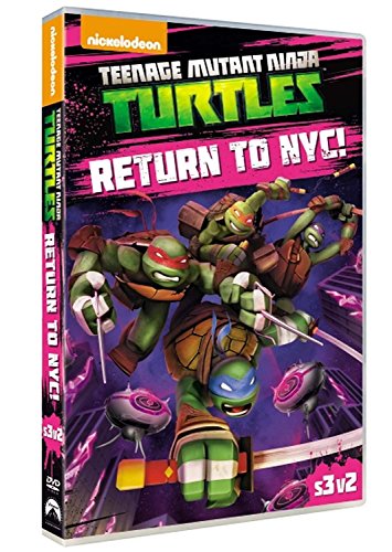 Teenage Mutant Ninja Turtles: Return to NYC" DVD cover with the four turtles.