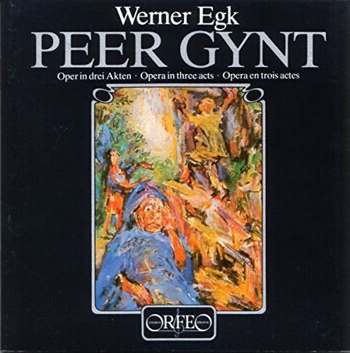 CD cover for Werner Egk’s “Peer Gynt” opera, with painted figures.