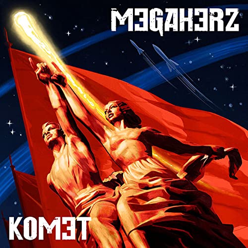 CD cover: stylized illustration of figures reaching towards a comet in space.