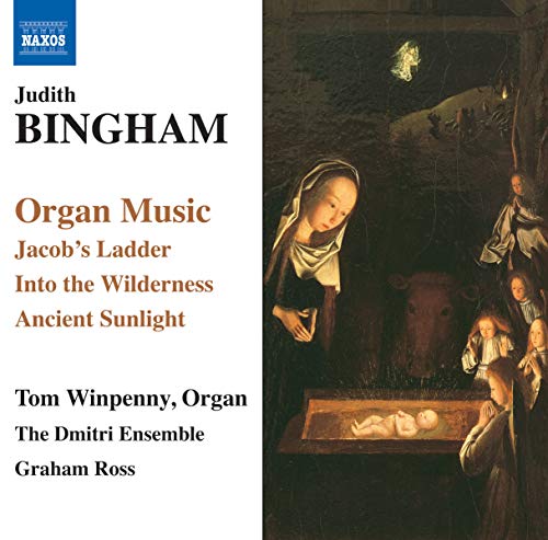 CD cover for Judith Bingham’s “Organ Music” featuring religious artwork.
