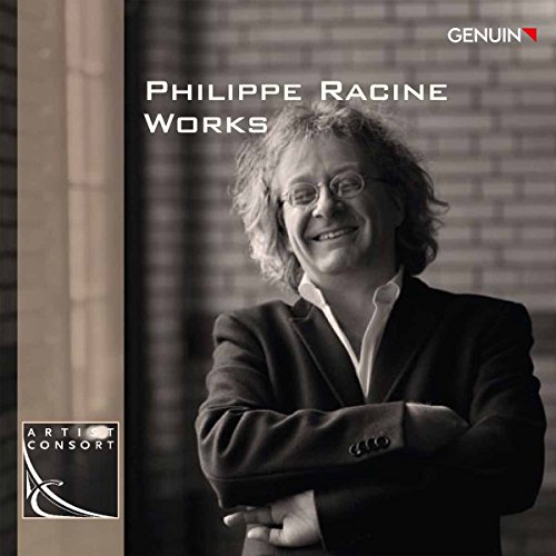CD cover featuring portrait of composer Philippe Racine, black and white.