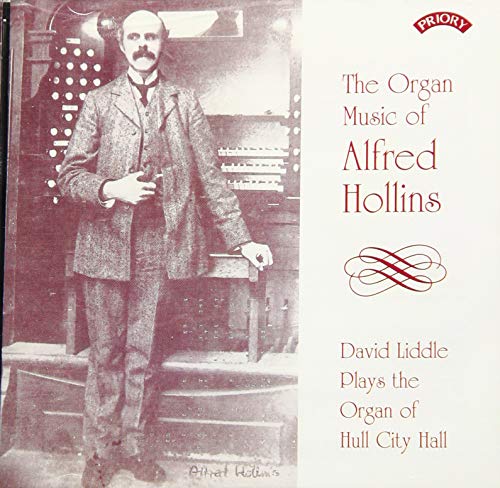 CD cover featuring a vintage portrait of Alfred Hollins, an organist.