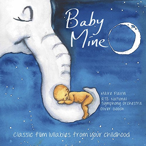 CD cover: watercolor illustration of a hand cradling a baby, text "Baby Mine".