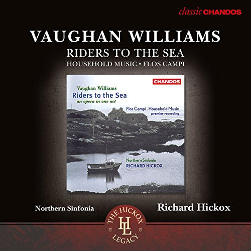 CD cover for Vaughan Williams’ “Riders to the Sea” with coastal scene.