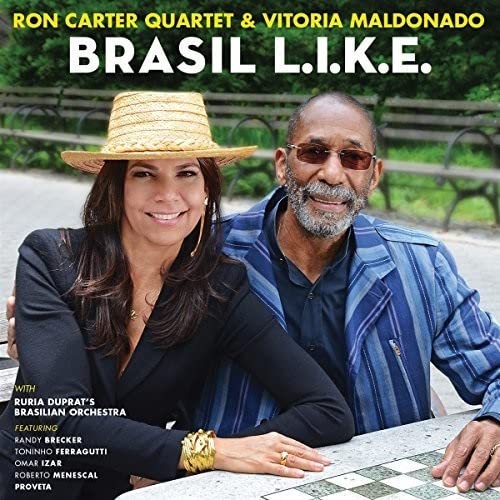 CD cover featuring Ron Carter, Vitoria Maldonado, and a straw hat.