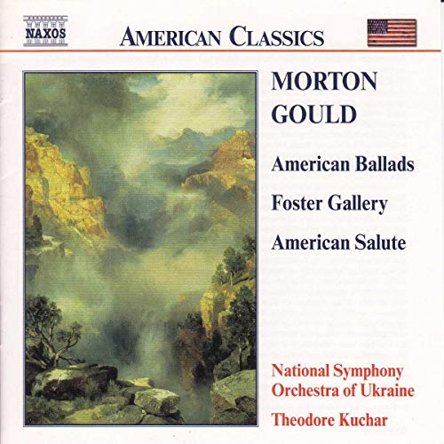 CD cover for Morton Gould’s “American Ballads” with landscape painting.