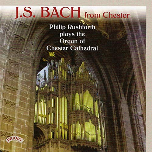 CD cover for J.S. Bach organ music featuring Chester Cathedral.