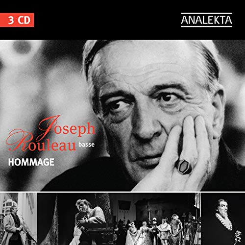 CD cover featuring a black and white portrait of Joseph Rouleau, a baritone singer.