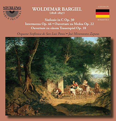 CD cover for Woldemar Bargiel orchestral works, featuring a landscape painting.