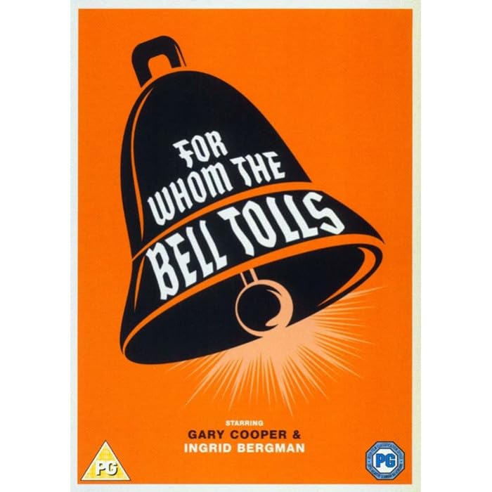 For Whom The Bell Tolls" DVD cover with a large bell illustration.