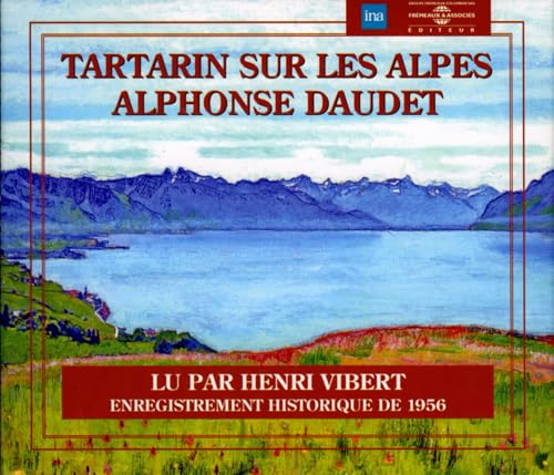 CD cover featuring a landscape painting of blue mountains and a lake.