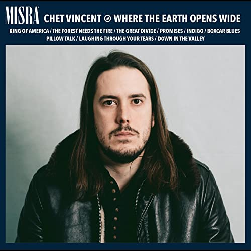 CD cover featuring a portrait of musician Chet Vincent with long hair.