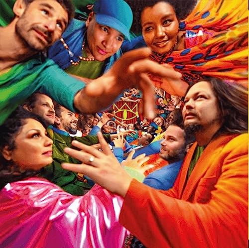 Cat Empire album cover featuring a diverse group of smiling musicians.