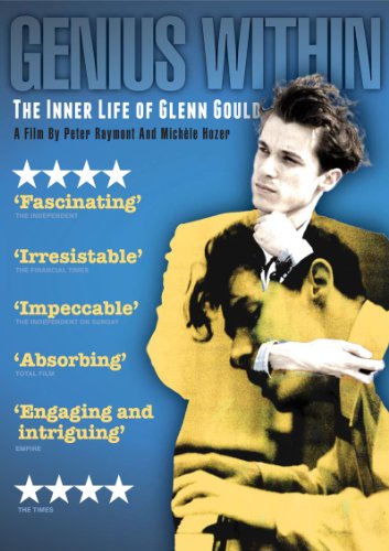 DVD cover for “Genius Within,” a film about Glenn Gould, with portraits.