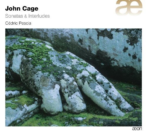 CD cover for John Cage’s “Sonatas & Interludes” featuring a stone foot.
