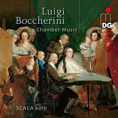 CD cover for Luigi Boccherini's Chamber Music, featuring a period painting.
