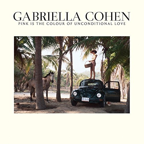 CD cover: woman with horse and car under palm trees.