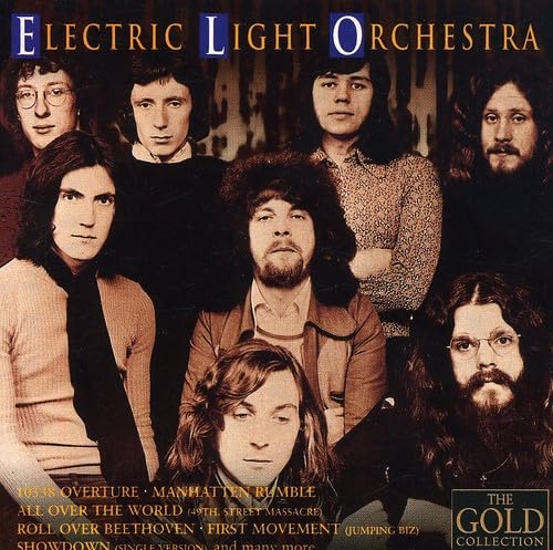 Electric Light Orchestra “Gold Collection” CD cover with band portrait.