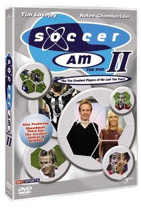 DVD cover for "Soccer AM 2" featuring soccer players and presenters.