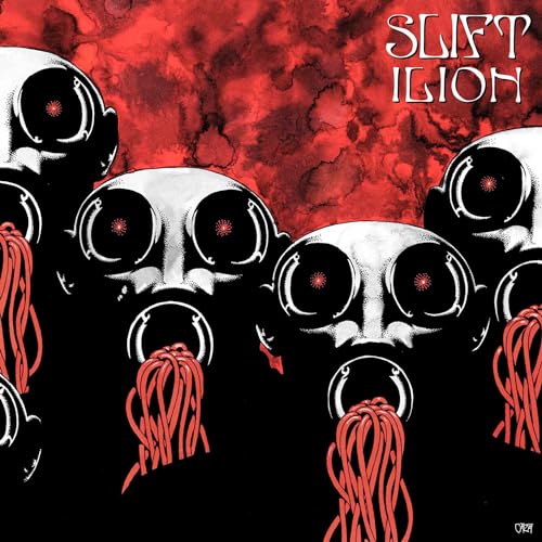 Slift - Ilion vinyl album cover with multiple skull-like figures.
