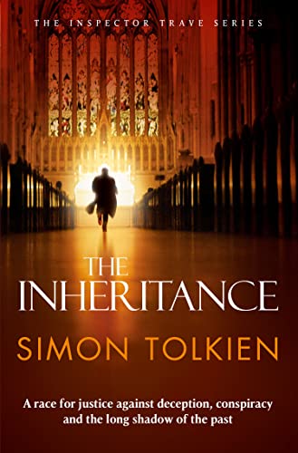 Book cover: a figure walks toward light in a cathedral.