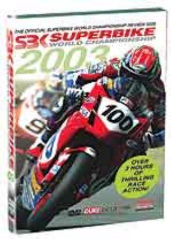 DVD cover for 2003 World Superbike Championship, featuring a motorcycle racer.