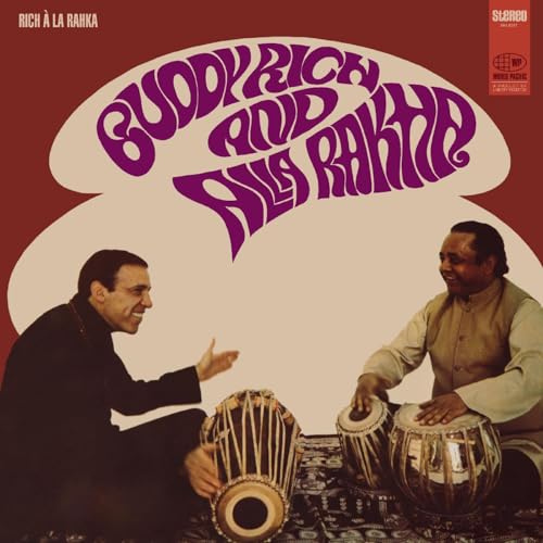 Album cover featuring Buddy Rich and Alla Rakha with tabla drums.