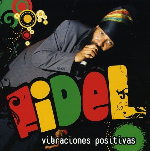 CD cover featuring Fidel singing into a microphone with colorful graphics.