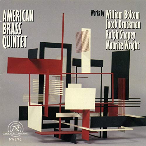 CD cover for "Brass Works" by Bolcom, Drukman, Shapey, and Wright.