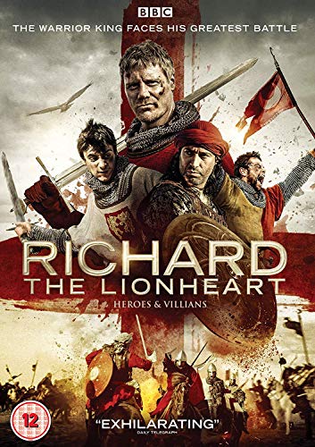 DVD cover art featuring three medieval warriors with swords and a battle scene below.