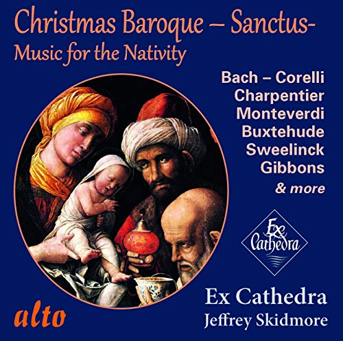 CD cover depicting the Nativity scene with composers’ names listed.