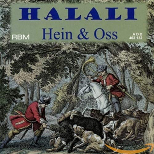 CD cover: hunters on horseback with dogs in a forest scene.