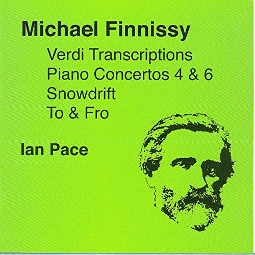 CD cover: bright green background, black portrait of a man, text details.