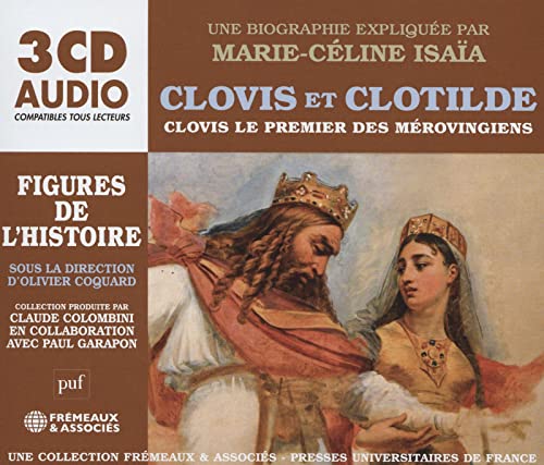 3CD audio pack featuring historical figures Clovis and Clotilde in painting.