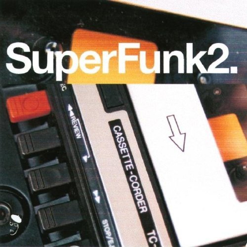 Super Funk 2" vinyl record cover with a retro cassette player image.