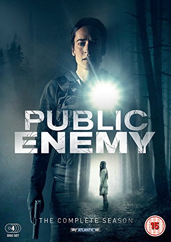 DVD cover for "Public Enemy" featuring a woman in a misty forest.
