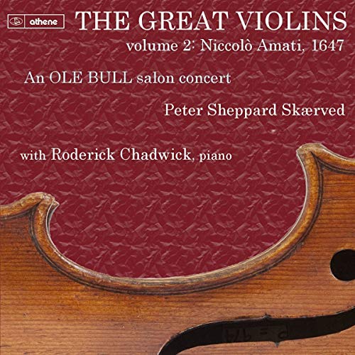 CD cover for “The Great Violins Vol. 2” featuring a violin’s scroll.