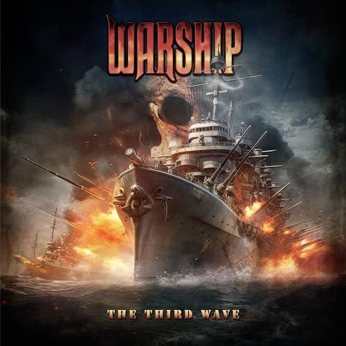 CD cover for Warship - The Third Wave, featuring a warship in stormy seas.
